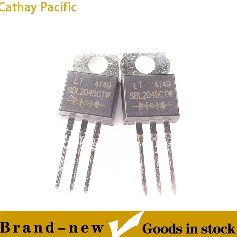 SBL2045CTWDiodes 정류기 DiodesRectifier 다이오드 Schottky 1 상 20A 45V 실리콘 TO-220AB